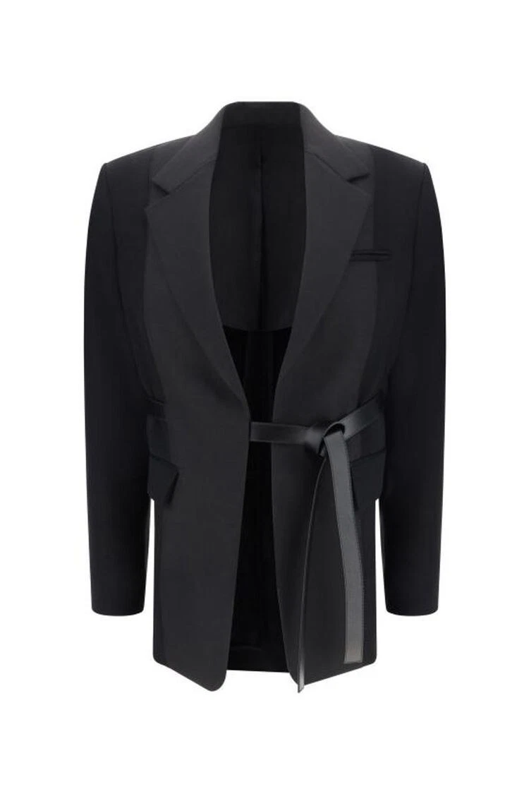 Lanvin — Lanvin BELTED TAILORED JACK BLACK SZ 36 38