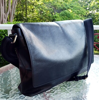 Coach F54792 Charles Black Messenger Cross Body Bag | eBay