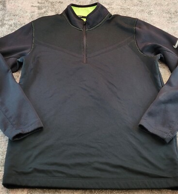 Nike Golf Tour Performance Dri-Fit Fleece Viertel-Reißverschluss Oberteil Größe Small 