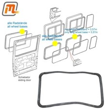 Ford Transit MK3 Rubber Seal Side Window Center Fixed Window Long Wheel Base