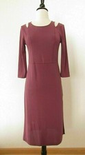 Anthropologie Dress New Size Small XS Cut Out Pink Retro Cottage Boho Granny