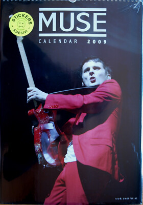 Muse Kalender 2009 Spiralbindung Format 30 x 42 cm 12 Poster + Sticker