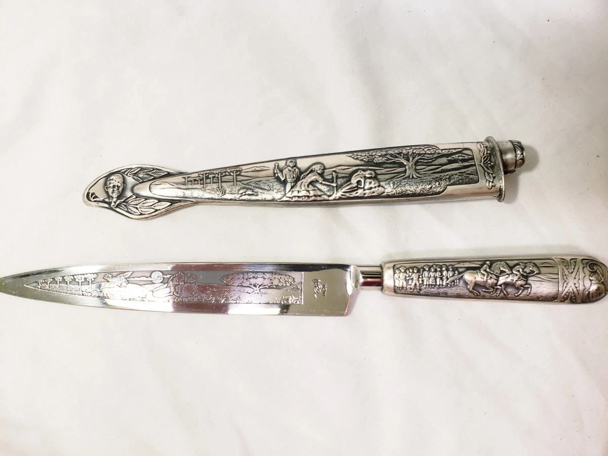 Gaucho Knife In Collectible Vintage Factory Manufactured Fixed