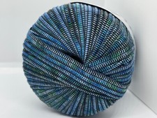 Namaste Ribbon Yarn 80625 Undersea Blue Green Ice Yarns Polyester 50g 50y 1/4"wd