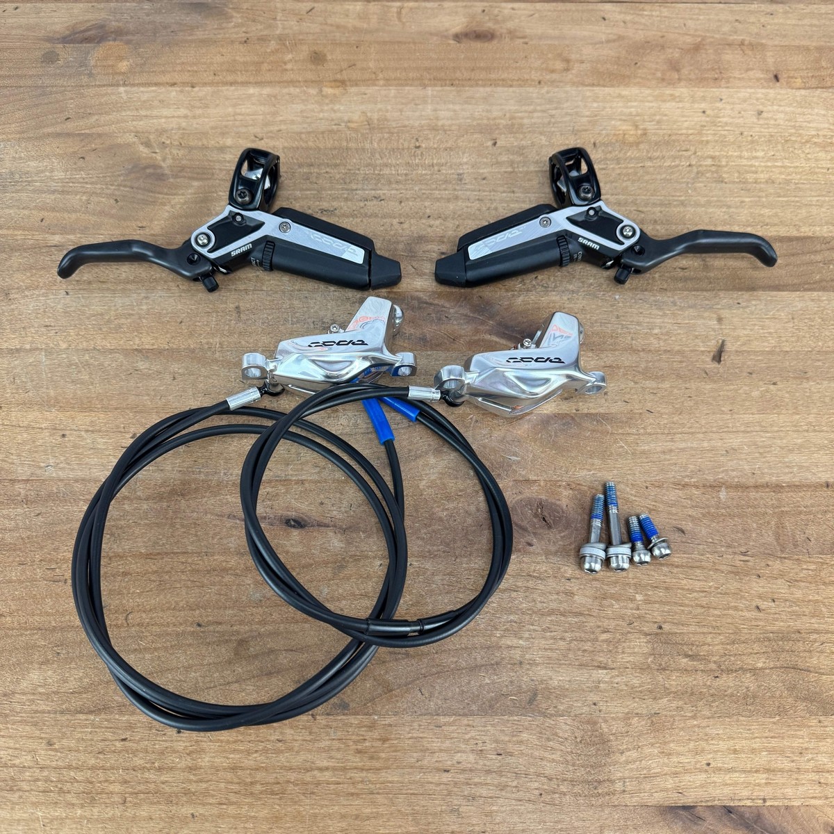 Low Mile! SRAM Code Ultimate Stealth Mountain Bike Disc Brakeset