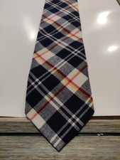J.Crew Plaid 100 % Cotton Men's Necktie Tie Made in USA