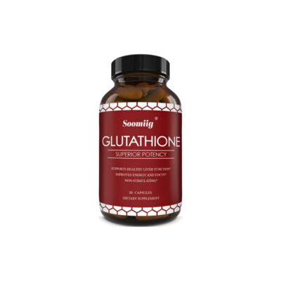 glutathione superior potency L-Glutathione 500mg Capsules Liver health Strong antioxidant Anti UV  radiation