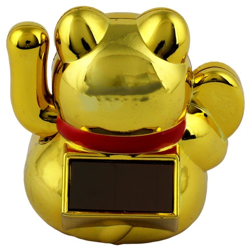 Mini gatto fortunato prosperità solare 5cm Maneki-Neko gatto cinese Gatto fortun - Picture 24 of 32