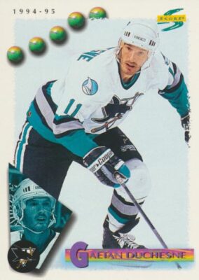 1994-95 Score #196 GAETAN DUCHESNE - San Jose Sharks