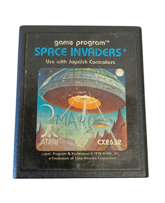 Atari Space Invaders Videospiel Game Modul Cartridge CX2632 Retro 1978