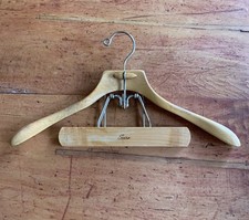 Vintage SEARS Solid Maple Wood Clothes Suit Hanger