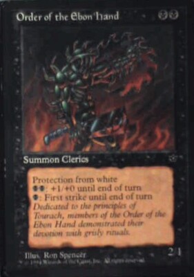 Order of the Ebon Hand (Spencer) - Fallen Empires: #42c, MTG Lp R173