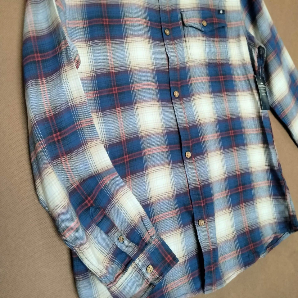 Nwt lucky brand plaid shirt XL big boys red and blue 100% cotton - Image 3 of 4