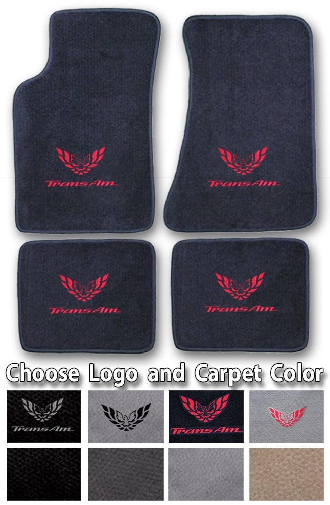 1982-2002 Pontiac Trans Am 4pc Carpet Floor Mats - Choose Color