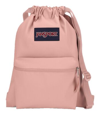 JanSport Drawsack Backpack Rucksack Sportbeutel Rucksack Misty Rose lachsfarben