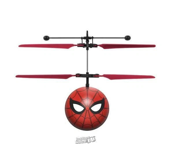 Marvel Spider Man World Tech Toys IR Flying UFO Heli Ball Ages 6
