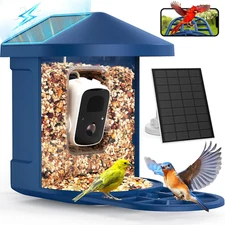 ® Smart Bird Feeder with Camera, 2K Ultra HD Live Stream & AI Bird ID for 10,000