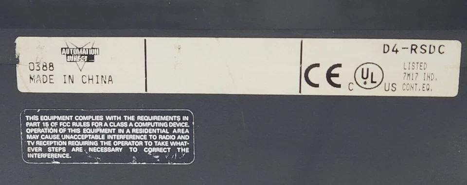 KOYO DIRECT LOGIC 405RS REMOTE I/O SLAVE MODULE D4-RSDC - Image 4 of 4