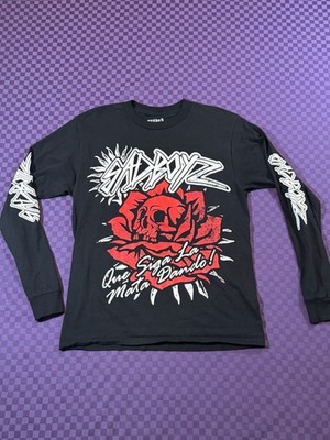 Sad Boyz by Junior H Que Siga La Mata Dando Skull Rose Long Sleeve T-Shirt
