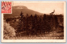 Vintage Slovakian Postcard NITRA Castle Hill Church View 1923