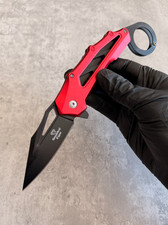 8.50" Spring Assisted Folding Pocket Knife, Stainless Steel Black Finish Blade