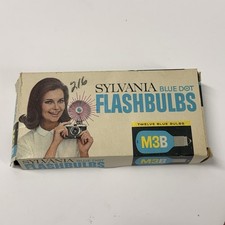 Sylvania Blue Dot Flashbulbs - M3B - 12 Count - Brand New in Box - Vintage