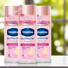 Vaseline GlutaGlow Ampoule Serum Deodorant Ultra Bright Roll-On  : 45ml pack 3