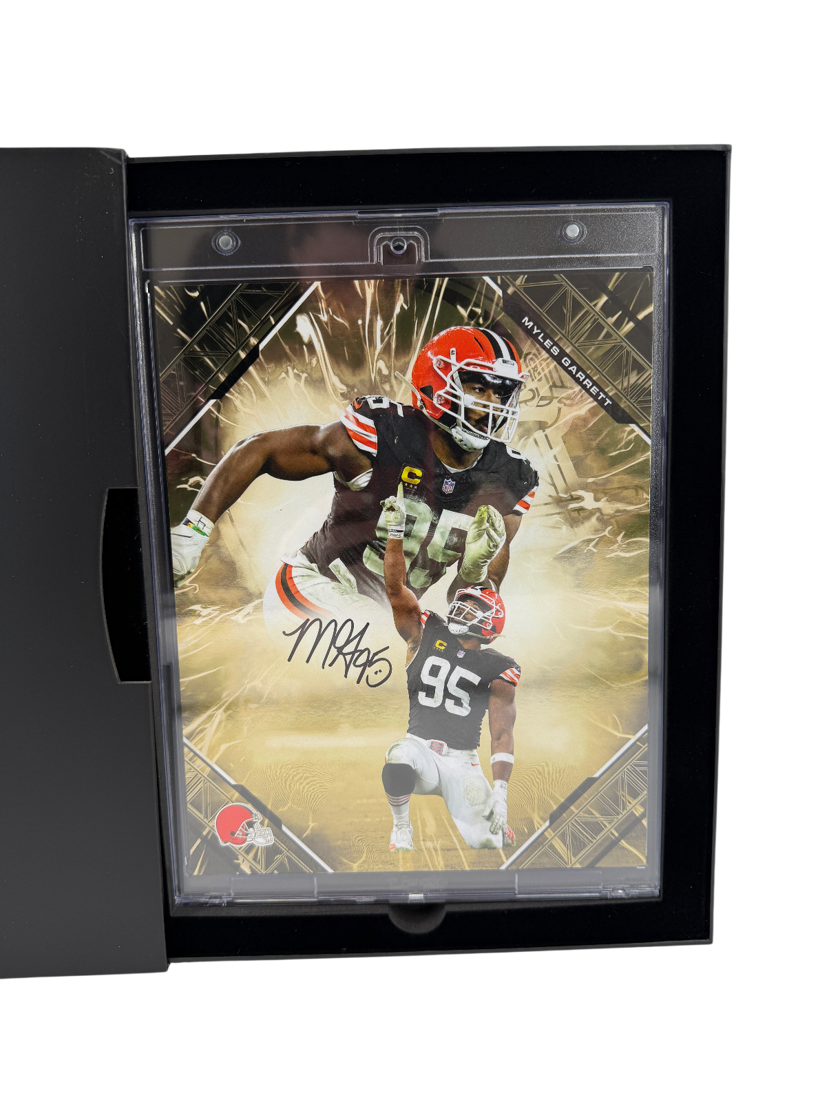 Myles Garrett Autographed Signed Cleveland Browns Browns 8x10 Fanatics Emanate Authentic 