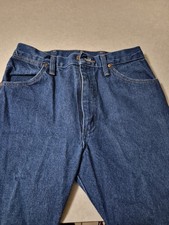 Wrangler Womens Blue Denim Jeans Straight Reg. Fit 5 Pocket Medium Wash Cotton