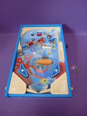 Vilac Großer Flipper aus Holz unter dem Meer Holzflipper, Tischflipper Pinball