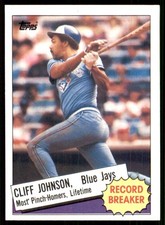1985 Topps #4 Cliff Johnson Toronto Blue Jays