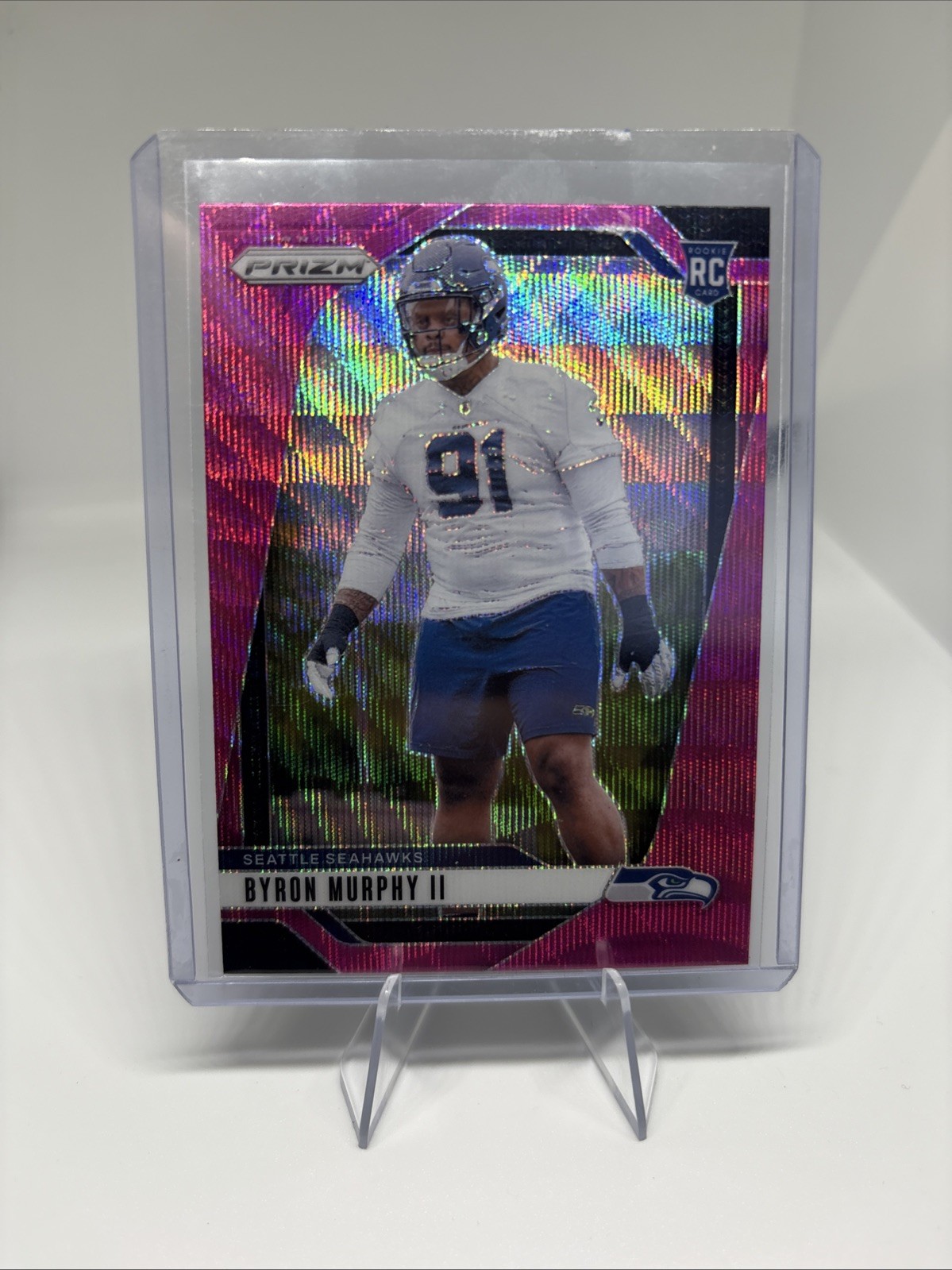 2024 Panini Prizm - Rookies Byron Murphy II #317 Pink Wave Prizm (RC)