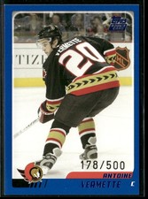 2003-04 Topps Traded Antoine Vermette Blue Rookie Card 178/500 ~ NM-MT ~. rookie card picture