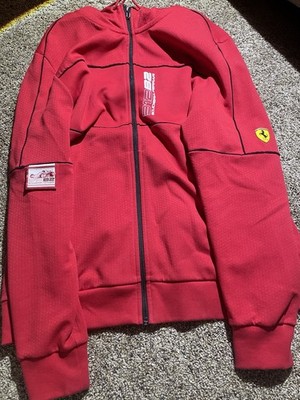 PUMA Men's Scuderia Ferrari Team Varsity Motorsport Jacket Size XL Red