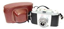 Kodak Pony 135 Model C 35mm Film Camera w/Field Case  Strap -TESTED