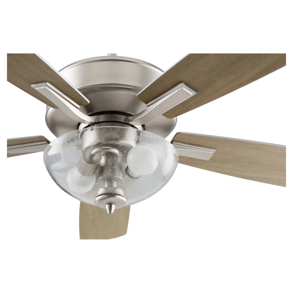 Satin Nickel 52"Ceiling Fan from the Ovation Collection - Image 2 of 2