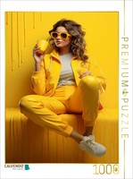 Calvendo Puzzle Yellow - The Color Of Joy | 1000 Pieces, Finished Size 25.2 × 18
