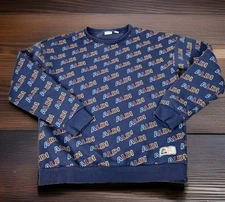 Aldi Gear Sweatshirt Unisex Kids L 12 14 All Over Logo  Pullover Long Sleeve