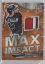 2021 Spectra Max Impact Materials Neon Orange Prizm 11/15 Carter Kieboom tj1