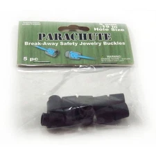 Parachute Cord Safety Buckles 5mm 5/Pkg-Black