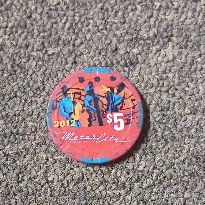 MotorCity Casino-Hotel Detroit $5 Casino Chip Detroit Jazz Festival 2012