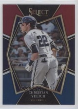 2022 Panini Select Premier Level Tri-Color Prizm Christian Yelich #159 0g03