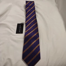 Barry Wang Men's Striped Hand Tailored Silk Tie 60x3.25