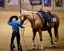 Youth Size 10 Black Suede Leather Chaps Concho On Back