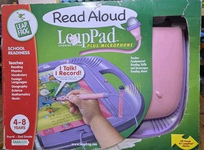 LeapPad Learning System Plus Microphone Two Books Original Packaging NEW IN BOX