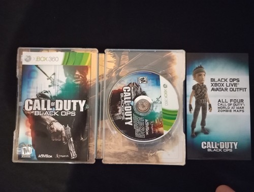 Call of Duty: Black Ops Steelbook ed. Microsoft Xbox 360 - Complete in Box - CIB - Picture 2 of 7