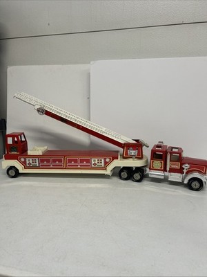 VINTAGE TONKA HOOK & LADDER FIRE ENGINE TRUCK No. 1 METAL RED 33''