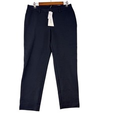 Lands' End Lighthouse Women's 10 Black Fit 2 Ponte Ankle Pants NWT