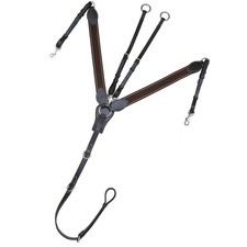 Exion 3-Point English Breastplate for Horses with Running Martingale   Ela