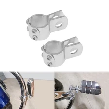 1-1/4" Engine Guard Crash Bars Highway Foot Pegs Chrom Mount Clamps For Harley
